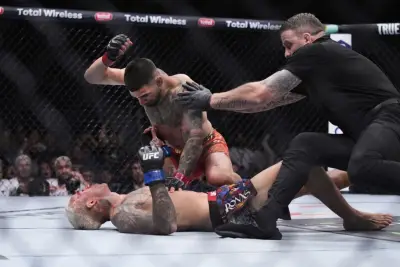 Ilia Topuria makes case for being UFC’s pound-for-pound best with first-round KO of Charles Oliveira