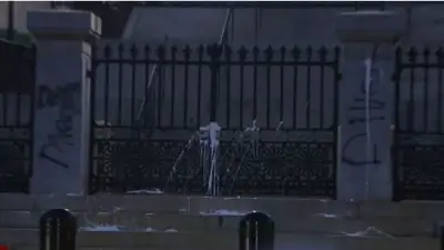Investigation underway after State House vandalized with paint