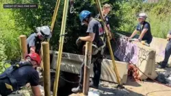 Man rescued from sewer after being stuck for 3 to 4 days